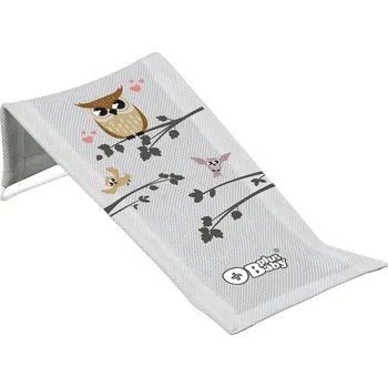 TEGA Baby Koupací lehátko s obrázkem, šedé s moudrou sovou