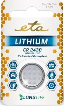 Článková baterie ETA Premium CR2430 blistr 1 ks