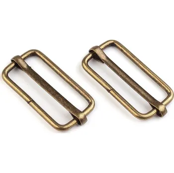 Posunovač na popruhy šíře 33 mm, barva 3 staromosaz