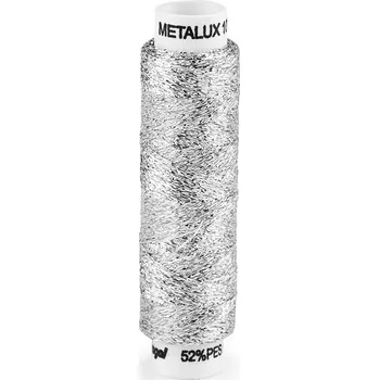 Nit Nitě vyšívací 100 m Metalux, barva 301 stříbrná