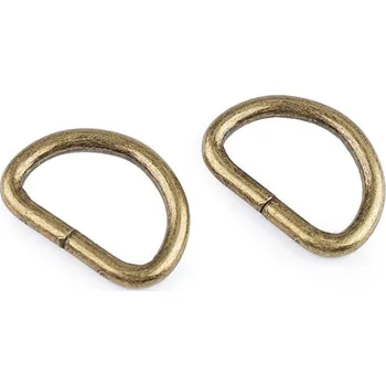 Polokroužek šíře 25 mm, barva 4 staromosaz