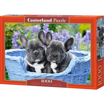 Puzzle Castorland Štěňata francouzského buldočka 1000 dílků