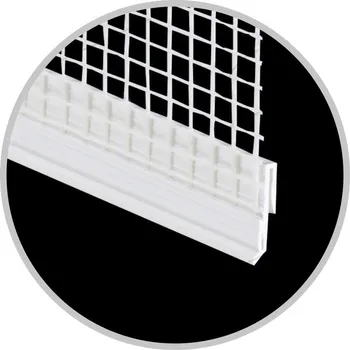 soklová lišta Okapová lišta na soklové profily se sítí