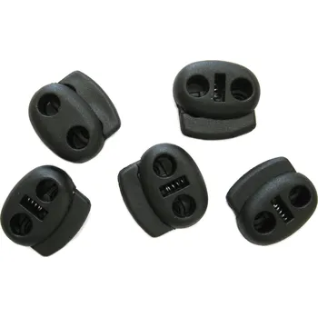 Brzdičky s dvěma dírkami 20x17 mm ČERNÁ, barva Černá