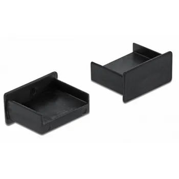 Záslepka do zásuvky Delock 64102 10 ks černá