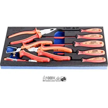 Skříňka na nářadí Sada VDE izolovaných nástrojů, UNIOR, 9 ks
