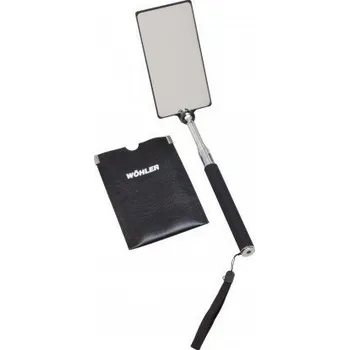 Inspekční zrcátko Wöhler kominické zrcátko skleněné 8 x 15 cm s teleskopickým držadlem