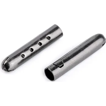 Kovová koncovka na šňůru Ø4 mm, barva 3 nikl černý