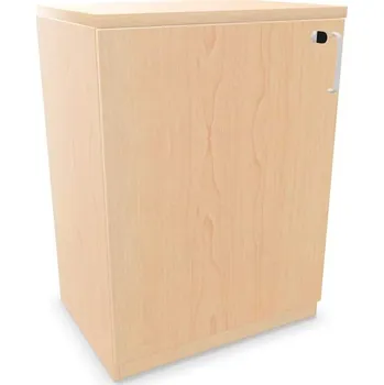 Policová skříň Kancelářská skříň - dveře jednokřídlé, v x š x h: 825 x 600 x 445 mm, barva javor