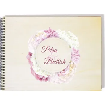 Fotoalbum Svatební fotoalbum kruh růží - A4 - 20 listů + doprava zdarma