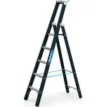 Jednostranný žebřík, nosnost 250 kg, výška 2150 mm, 5 stupňů