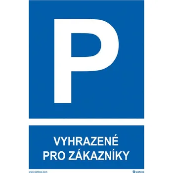 Walteco Vyhrazeno pro zákazníky 210x297mm, formát A4, plastová tabulka Množství: 1 ks