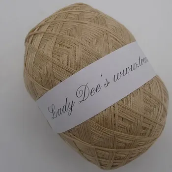 Příze Béžová 3n-250m (Lady Dee's Lace Garn - Beige)