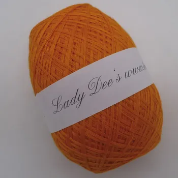 Příze Oranžová 4n-190m (Lady Dee's Lace Garn - Orange)