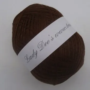 Příze Hnědá 4n-190m (Lady Dee's Lace Garn - Braun)