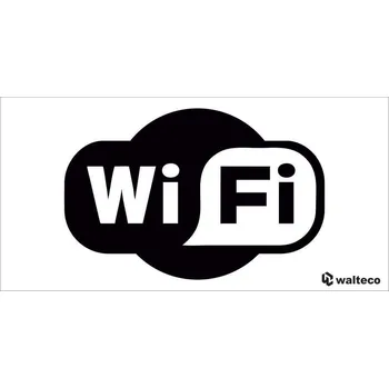 Walteco Označení wi-fi, 100x50mm, samolepka Množství: 1 ks