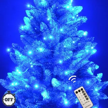 Vánoční dekorace Vánoční LED osvětlení, světelný řetěz, venkovní 150 ks/20 m s časovačem a dálkovým ovládáním fialová