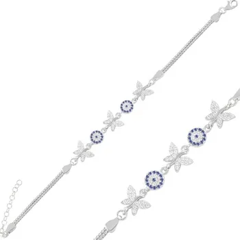 Náramek Olivie Stříbrný motýlí náramek 4817 Ag 925; ≤6 g.