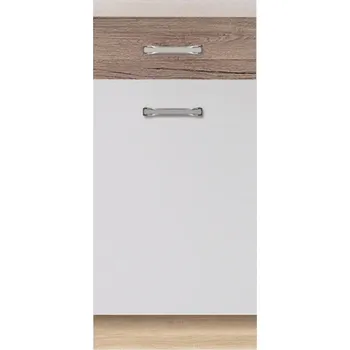 Kuchyňská skříňka Econo 2D Dub Sonoma/Bílý/San Remo