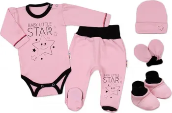 Kojenecká souprava Baby Nellys Baby Little Star 5dílná růžová