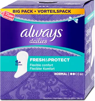 Hygienické vložky Always Fresh and Protect slipové intimky 60 ks