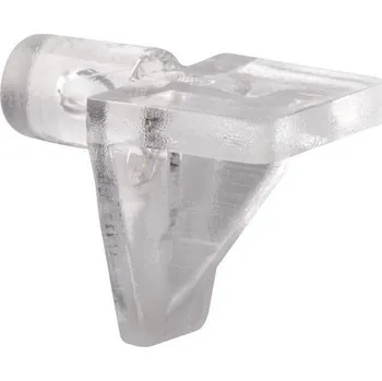 Nábytkové kování Walteco Podpěrka polic transparentní, průměr 5mm, výška 10 mm, plast, 8 ks