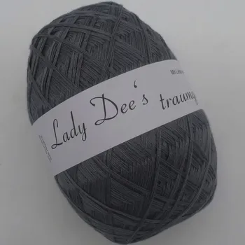 Příze Středně šedá 4n-190m (Lady Dee's Lace Garn - Mittelgrau)