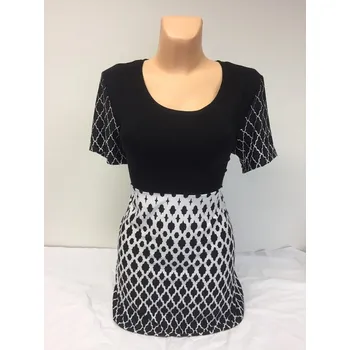 Dámská tunika dámské halenky, Barva Černá, Velikost XL 44, Materiál 98% Polyester 2% Lycra