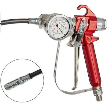 Stříkací pistole BERIZZI Vysokotlaká stříkací pistole FM25 s injektážním nástavcem a manometrem