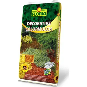 Substrát Floria ColorMulch dekorační mulč žlutá 70 l