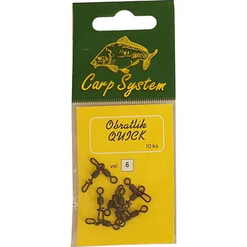 Carp System - Obratlík QUICK různé velikosti Velikost: 4, nosnost: 35 kg