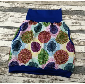 Dámská sukně Yháček Sukně dámská Yháček, máma, barevné mandaly Velikost:: XS