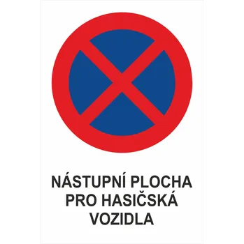 Dopravní značka Nástupní plocha lisovaný plech 700x500 mm