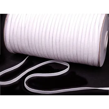 Pruženka prádlová plochá 4mm POL, barva Bílá