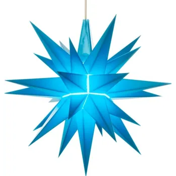 Vánoce Herrnhutská hvězda, A1e - Ø cca 13 cm, modrá