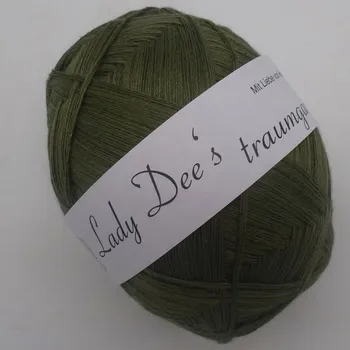 Příze Khaki 4n-190m (Lady Dee's Lace Garn - Khaki)