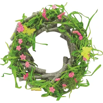 Věnec Anděl Přerov Jarní věnec dřevěný 22 cm