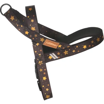 Postroj pro psa Lauren Design Norský postroj COLOR, stars Velikost: M