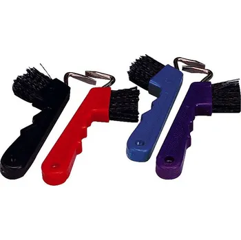 Čištění pro koně háček+kartáček barva: malinová