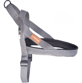 Postroj pro psa Lauren Design Norský postroj CLASSIC, šedá Velikost: XXL