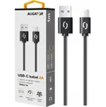 Datový kabel ALIGATOR 2A USB-C 1m, černý