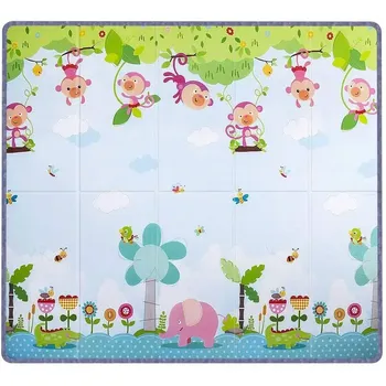 iMex Toys Oboustranná podložka 180 x 200 cm, Jungle