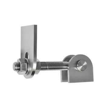 pant nerezový závěs nastavitelný s kotevní deskou ZPN16 - M16, otevírání 180°, broušená nerez K320 / AISI304