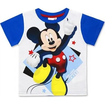 Chlapecké tričko Setino Tričko s krátkým rukávem Mickey Mouse světle modré bavlna 98 cm