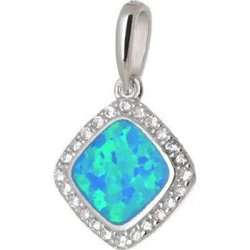 Přívěsek Stříbrný přívěšek s opálem a zirkony AGH150