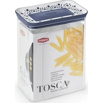 Dóza na potraviny TOSCA hranatá nádoba 2,2 litru modrá posledních 5 kusů