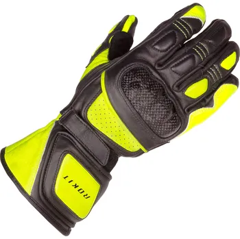 Moto rukavice Rukavice na motorku Rokit Desmo černo-žluté Velikost: M