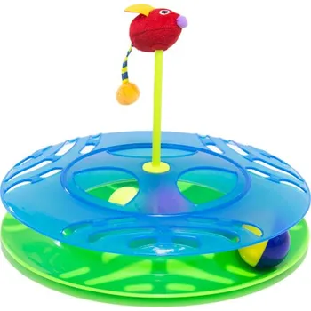 Hračka pro kočku Interaktivní hračka s míčky a myškou se šantou