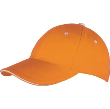 Kšiltovka ROLY Čepice Panel, s kontrastní linkou E7008-31 Oranžová UNI