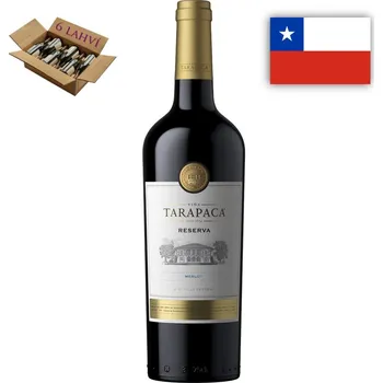 Víno Viňa Tarapacá Merlot Reserva 6 x 0,75l, červené víno